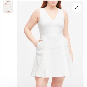 Banana Republic Petite Denim Fit & Flare Dress